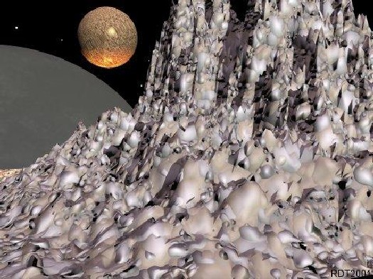 A desolate and coldly pristine wasteland on the edge of an unknown solar system.