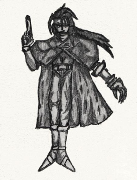 Vincent Valentine, ready to battle