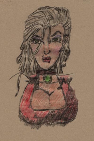 Buxom blonde looking for a fight